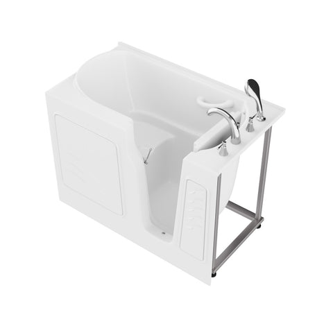 Coupe Series 29 in. x 52 in. Right Drain Quick Fill Walk-In Soaking Tub in White
