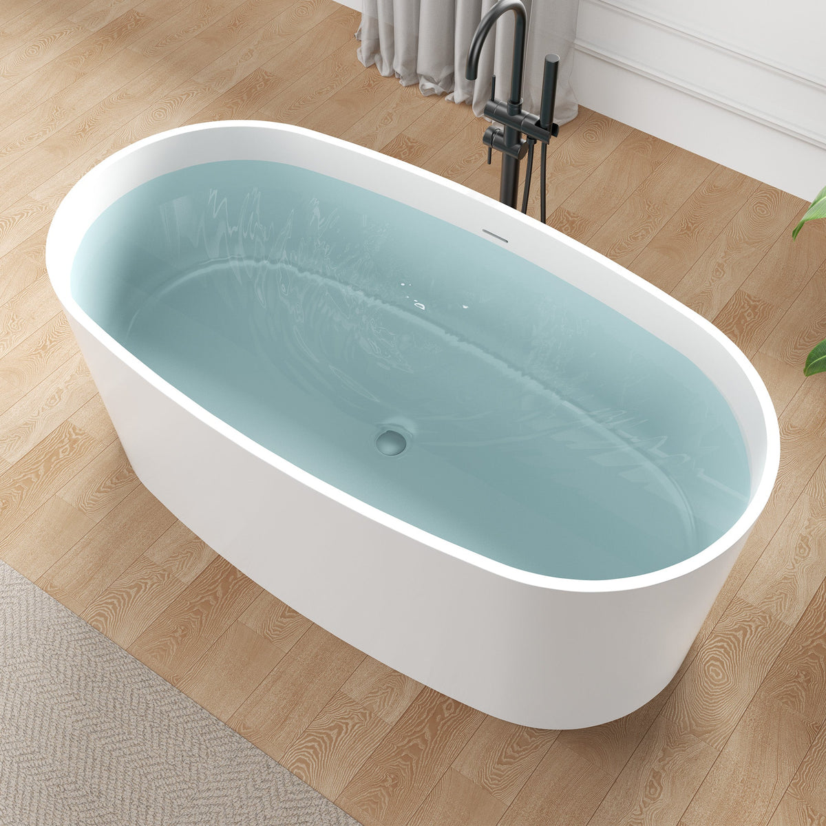 FT-AZ505 freestanding bathtub - bathroom lifestyle view