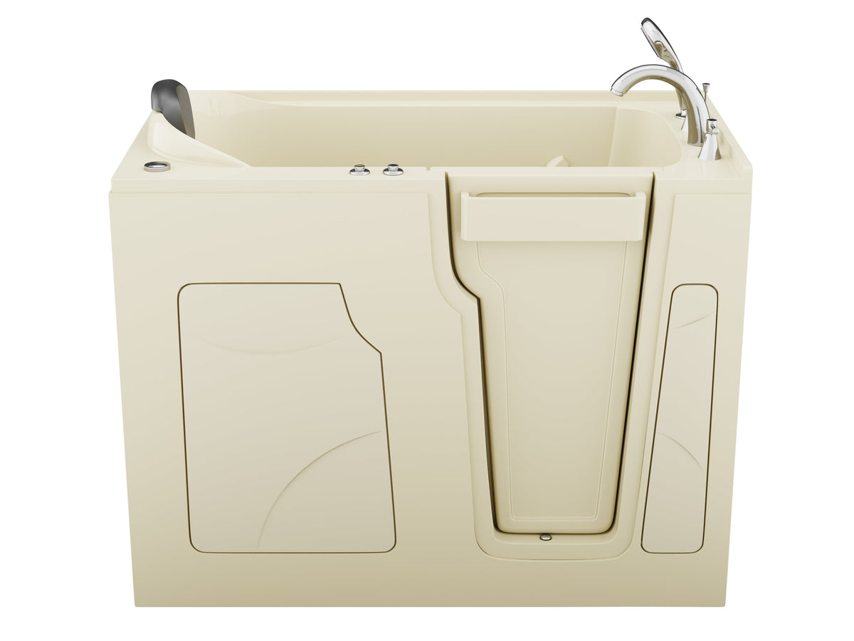 AZ2853RBA-CP walk-in tub - closed-door angled view