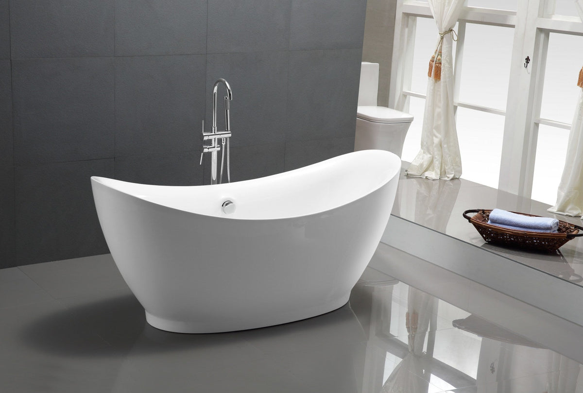 FT-AZ091 freestanding bathtub - bathroom lifestyle view