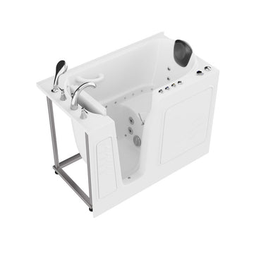 Coupe Series 29 in. x 52 in. Left Drain Quick Fill Walk-In Whirlpool and Air Tub with Powered Fast Drain in — primary view