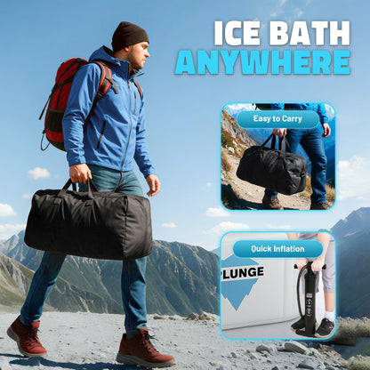 Kodiak 59" 1-Person Inflatable Cold Plunge & Hot Tub with 1 HP Chiller and Heater in Gray