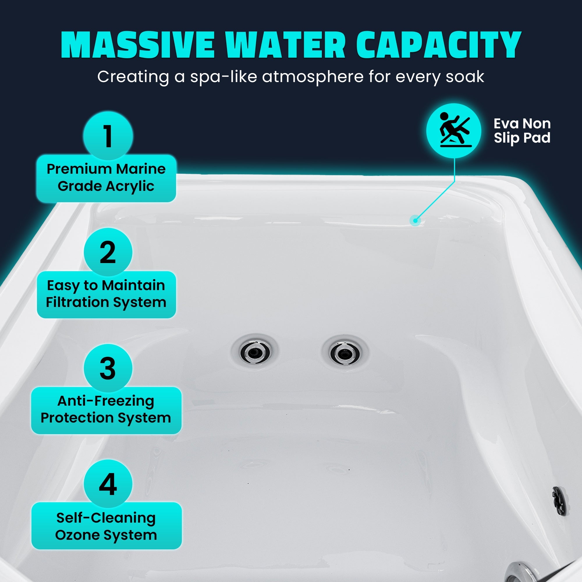Borealis 69" 1-Person 2-Jet All-in-One Cold Plunge & Hot Tub with Built-In Chiller, Lights & WiFi in White