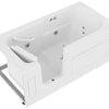 30 in. x 60 in. Left Drain Step-In Walk-In Whirlpool Tub with Low Entry Threshold in White