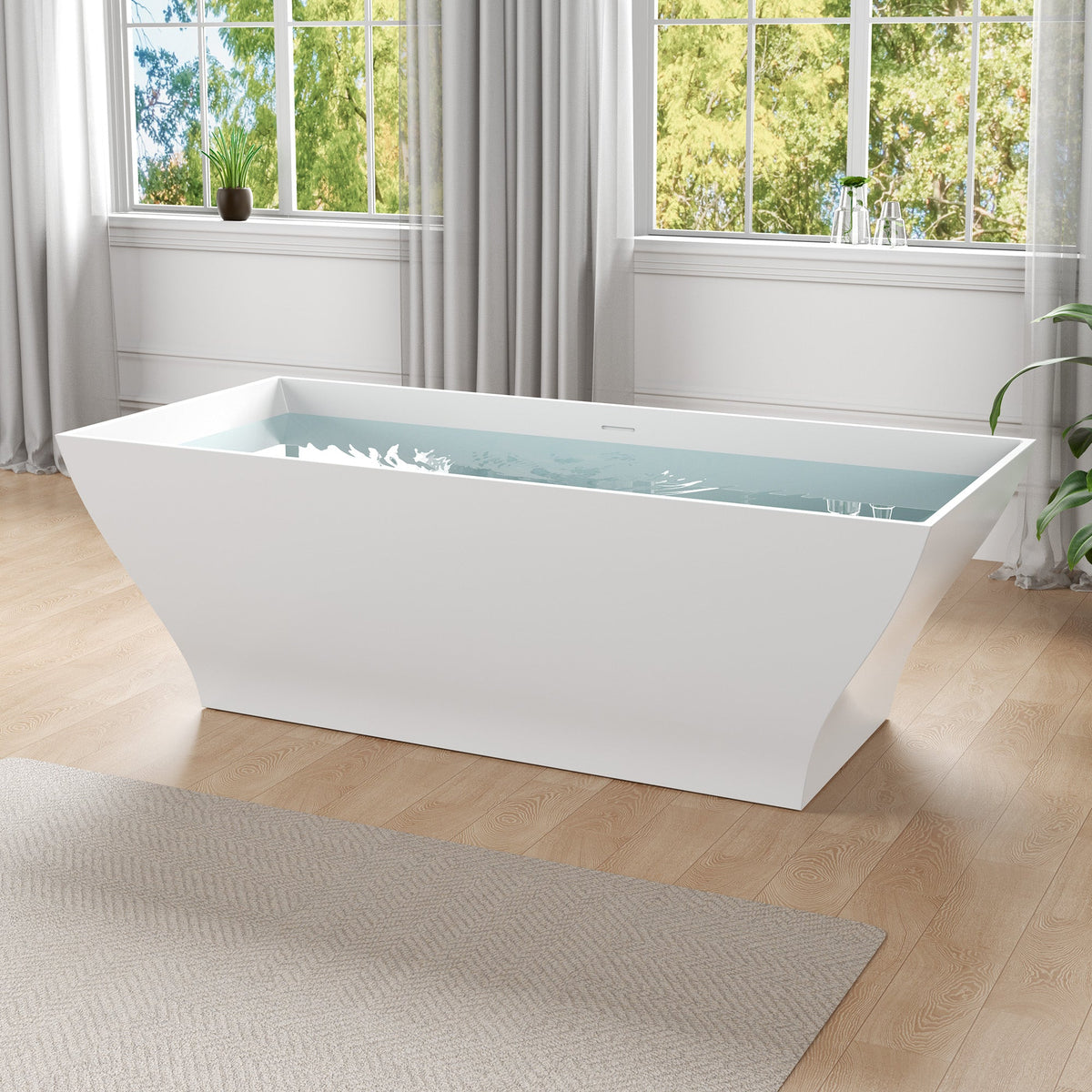 FT-AZ509 freestanding bathtub - bathroom lifestyle view