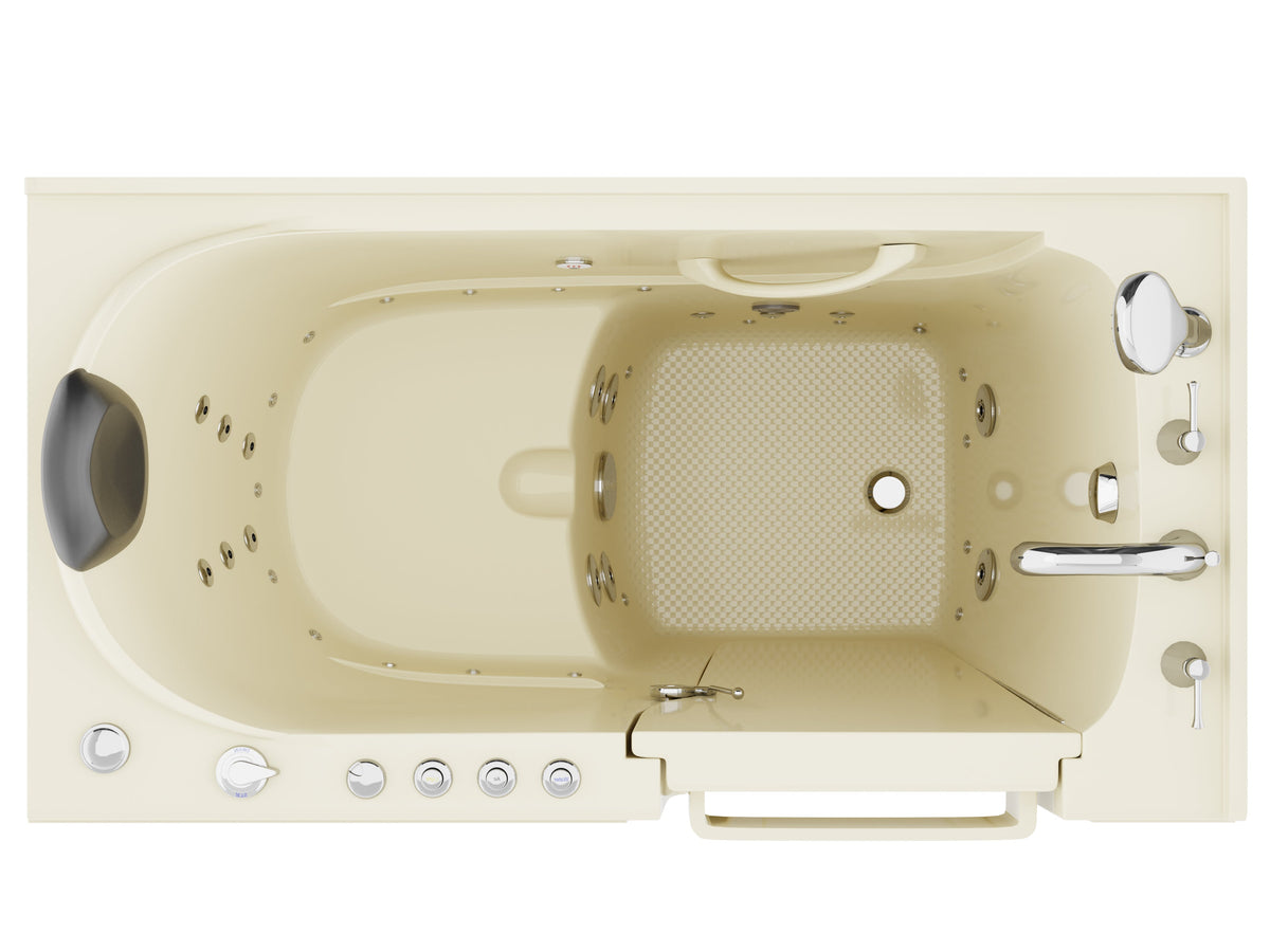 AZ2853RBD-CP walk-in tub - top view in biscuit