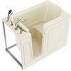 Coupe Series 30 in. x 53 in. Left Drain Quick Fill Walk-In Soaking Tub in Biscuit