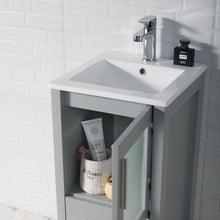 Load image into Gallery viewer, Blossom Sydney 16&quot; Vanity, White, Espresso, Metal Grey, Wenge