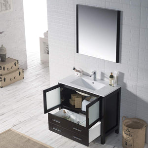 Blossom Sydney 36" Vanity, Ceramic / Ceramic Vessel Sink, Mirror