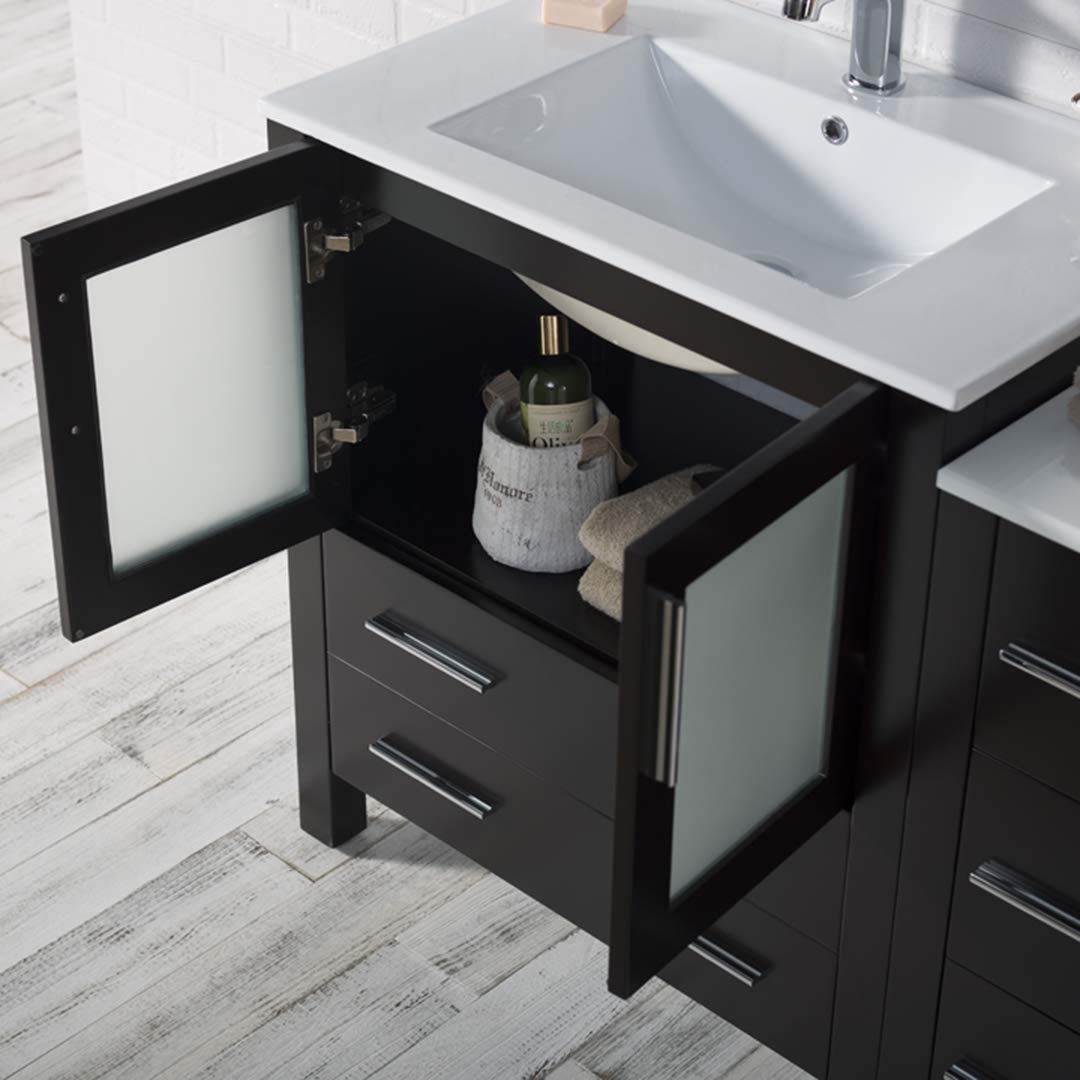 Blossom Sydney 42" Vanity set, Side Cabinet, Vessel Sink, Mirror