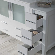 Load image into Gallery viewer, Blossom Sydney 60&quot; Vanity, White, Espresso, Metal Grey, Side Cabinet