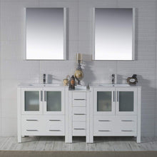 Load image into Gallery viewer, Blossom Sydney 72&quot; Double Vanity Set, White, Espresso, Metal Grey