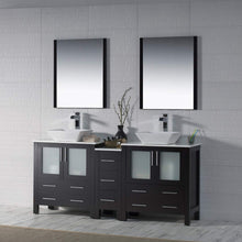 Load image into Gallery viewer, Blossom Sydney 72&quot; Double Vanity Set, White, Espresso, Metal Grey