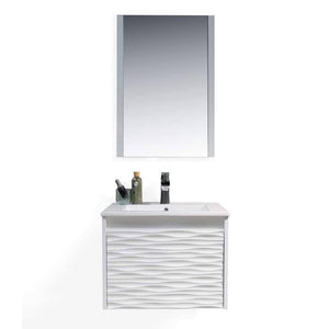 Blossom Paris 24 Inch Vanity Base in White. Available with Ceramic Sink / Ceramic Sink + Mirror - The Bath Vanities