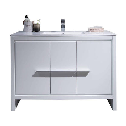 Blossom Milan 48" Vanity Base in White - The Bath Vanities