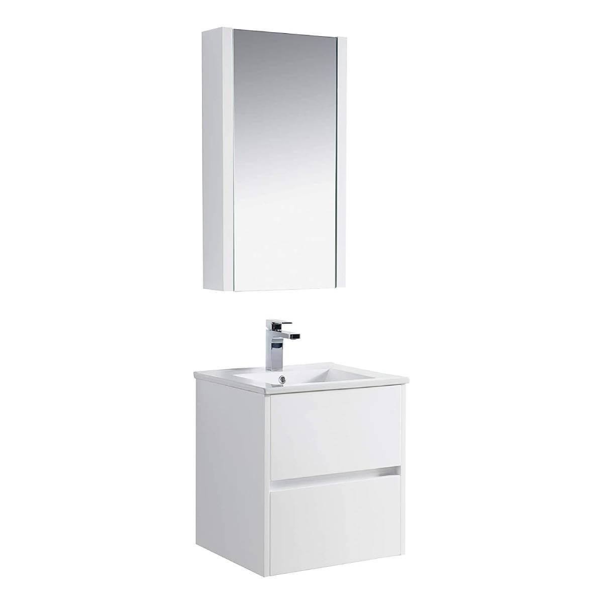 Blossom Valencia 20" Single Vanity, Mirror, Mirrored Medicine Cabinet