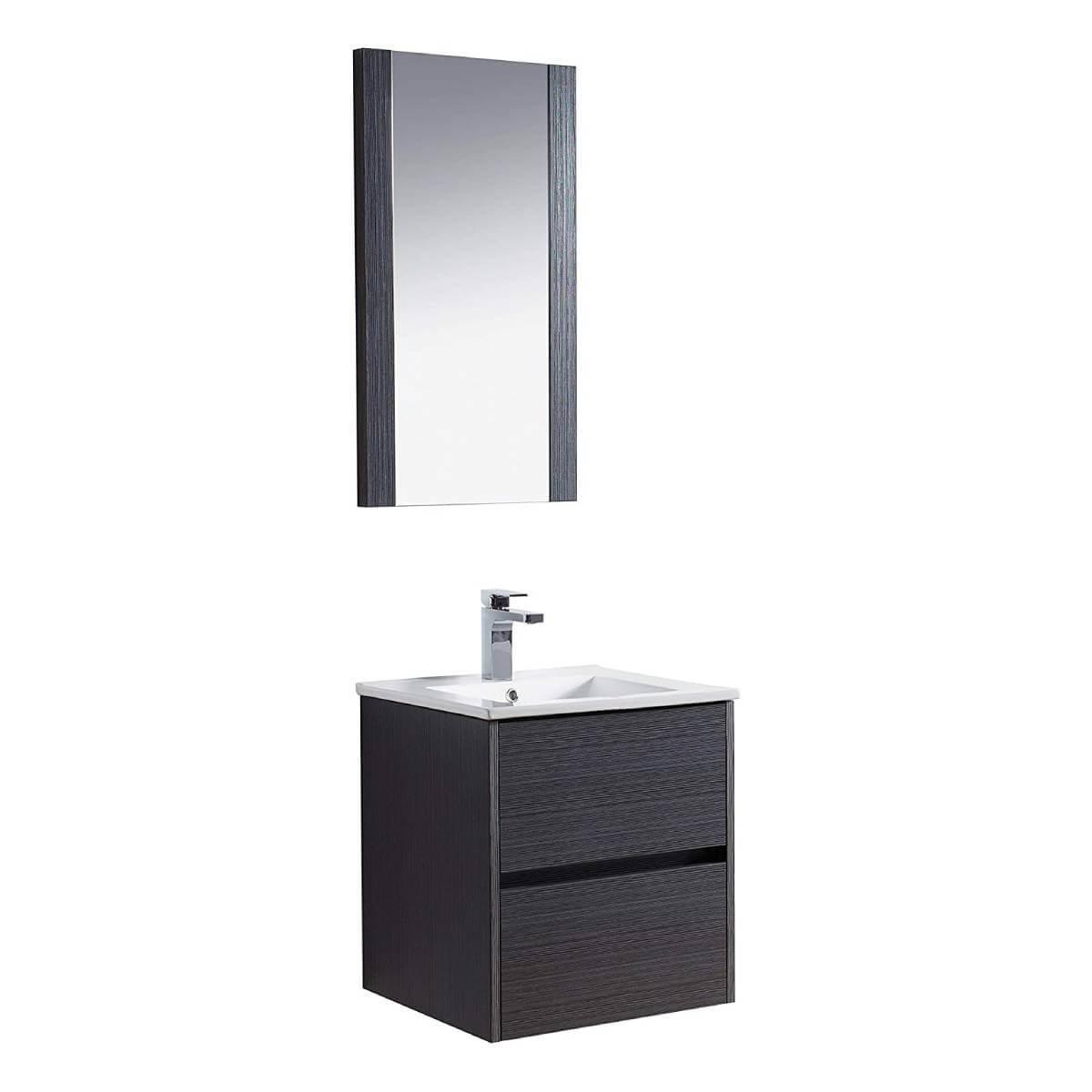 Blossom Valencia 20" Single Vanity, Mirror, Mirrored Medicine Cabinet