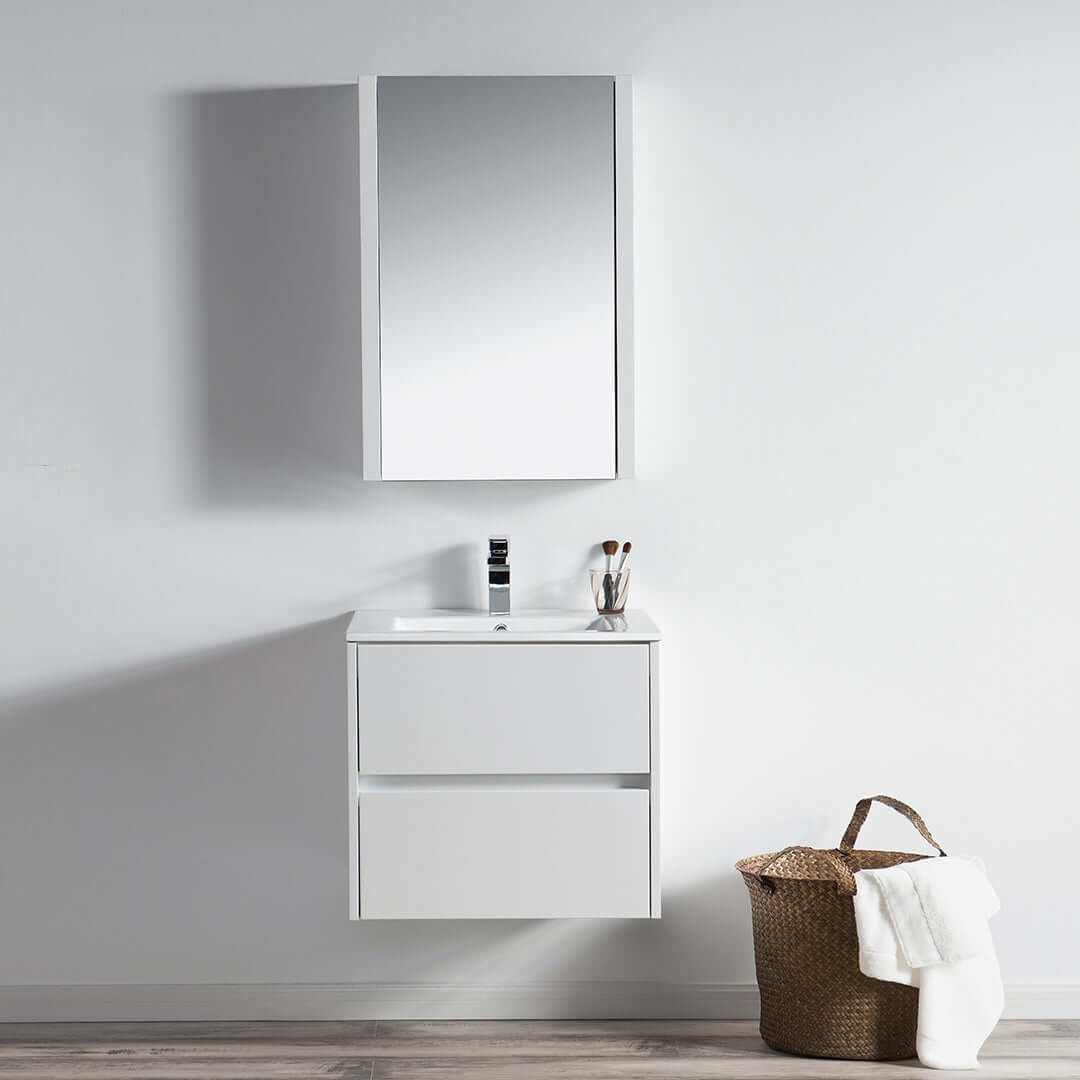 Blossom Valencia 24" Single Vanity, Mirror, Mirrored Medicine Cabinet