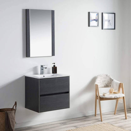 Blossom Valencia 24" Single Vanity, Mirror, Mirrored Medicine Cabinet