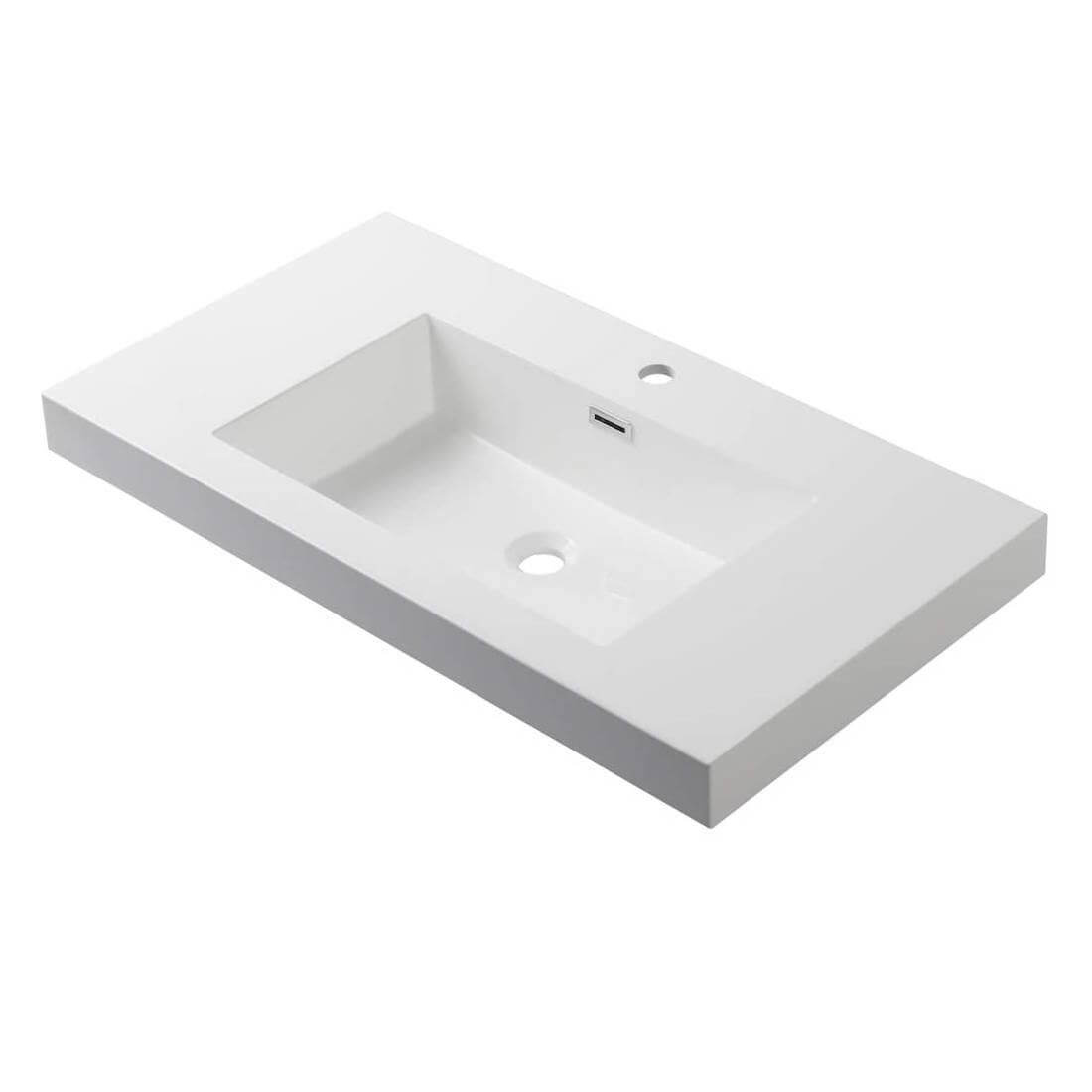 Blossom Berlin 24 Inch Vanity Base in White. Available with Acrylic Sink - The Bath Vanities