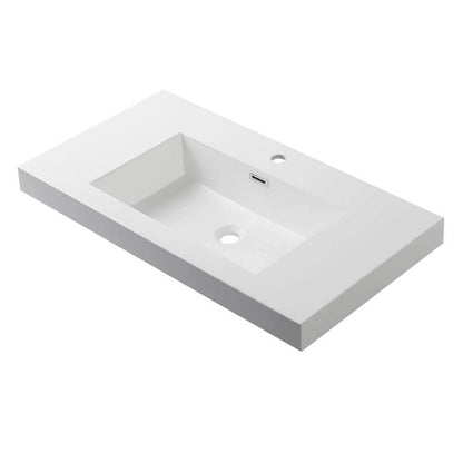 Blossom Berlin 30 Inch Vanity Base in White. Available with Acrylic Sink - The Bath Vanities