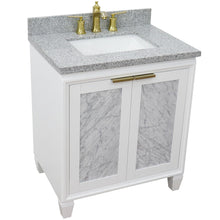 Load image into Gallery viewer, Bellaterra 31&quot; Wood Single Vanity w/ Counter Top and Sink 400990-31-WH-GYR
