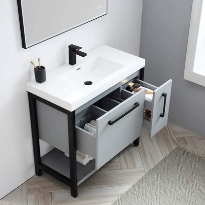 Blossom Riga 36” Metal Gray Vanity