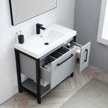 Load image into Gallery viewer, Blossom Riga 36” Metal Gray Vanity