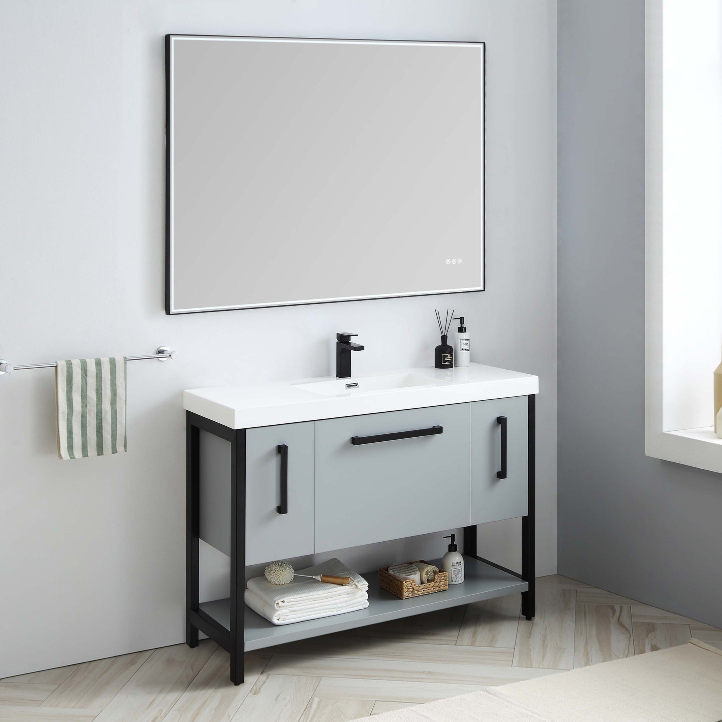 Blossom Riga 48” Metal Gray Single Vanity