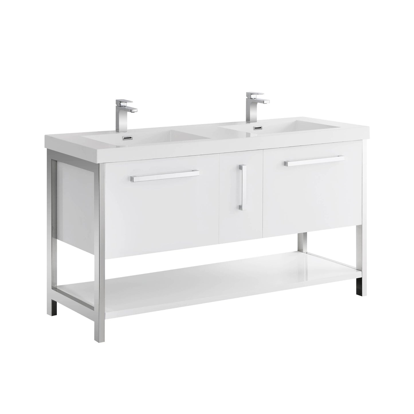 Blossom Riga 60” White Double Vanity