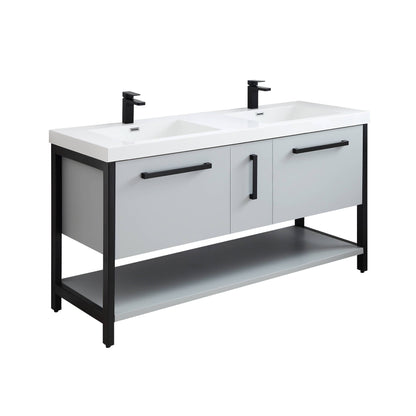 Blossom Riga 60” Metal Gray Double Vanity