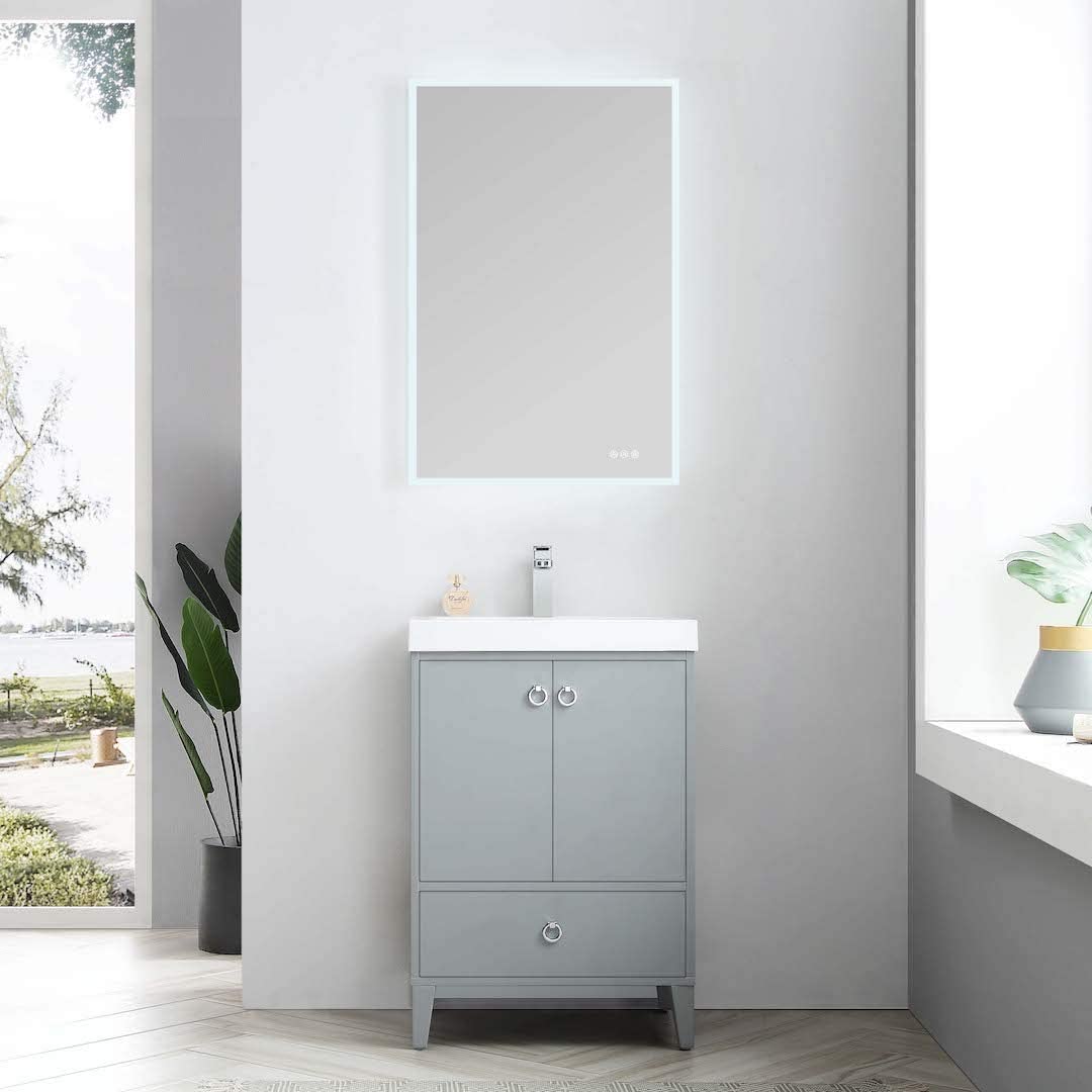 Blossom Lyon 24” Metal Gray Vanity