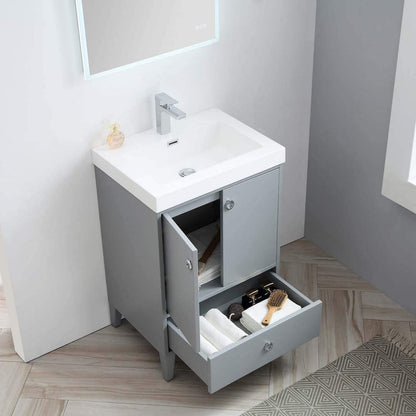 Blossom Lyon 24” Metal Gray Vanity