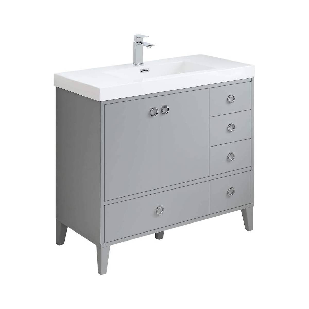 Blossom Lyon 36” Metal Gray Vanity