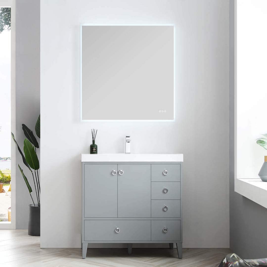 Blossom Lyon 36” Metal Gray Vanity