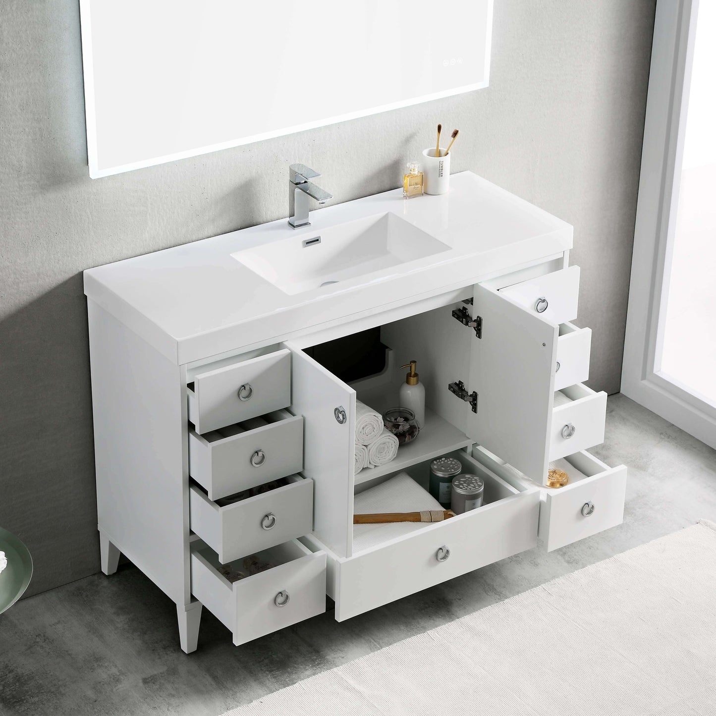 Blossom Lyon 48” White Single Vanity