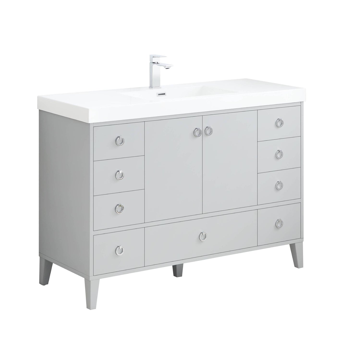 Blossom Lyon 48” Metal Gray Single Vanity