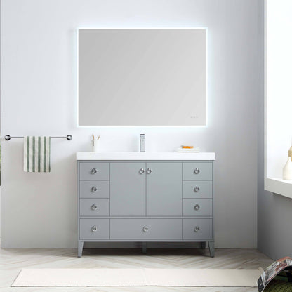 Blossom Lyon 48” Metal Gray Single Vanity