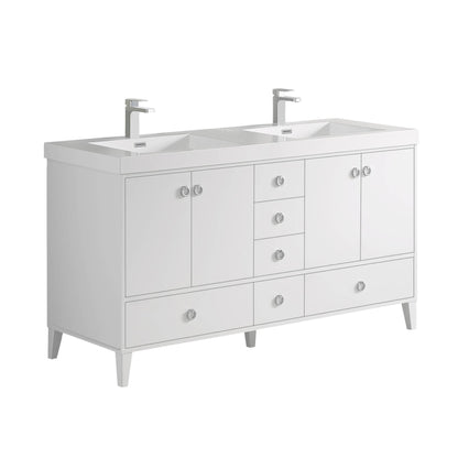 Blossom Lyon 60” White Double Vanity