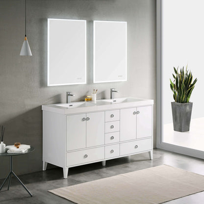 Blossom Lyon 60” White Double Vanity