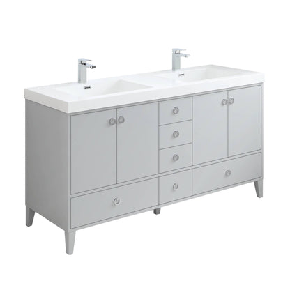 Blossom Lyon 60” Metal Gray Double Vanity