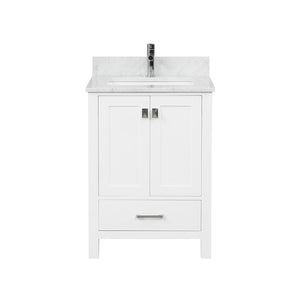 Blossom Geneva Single Sink Freestanding Bathroom Vanity With Countertop, 24", White