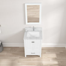Load image into Gallery viewer, Blossom Geneva Freestanding Bathroom Vanity With Countertop, Undermount Sink &amp; Mirror, White 24&quot;
