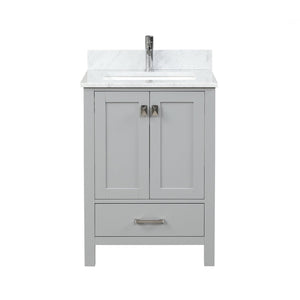 Blossom Geneva Single Sink Freestanding Bathroom Vanity With Countertop, 24", Gray
