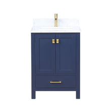 Load image into Gallery viewer, Blossom Geneva Single Sink Freestanding Bathroom Vanity With Countertop, 24&quot;, Blue