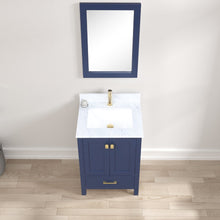 Load image into Gallery viewer, Blossom Geneva Single Sink Freestanding Bathroom Vanity With Countertop, 24&quot;, Blue