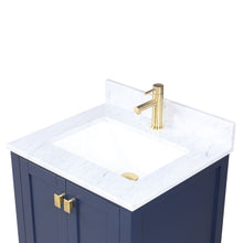 Load image into Gallery viewer, Blossom Geneva Freestanding Bathroom Vanity With Countertop, Undermount Sink &amp; Mirror, 24&quot;, Blue