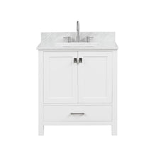 Load image into Gallery viewer, Blossom Geneva Single Sink Freestanding Bathroom Vanity With Countertop, 30&quot;, White