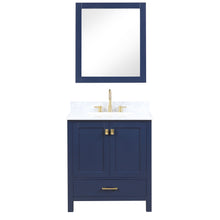 Load image into Gallery viewer, Blossom Geneva Freestanding Bathroom Vanity With Countertop, Undermount Sink &amp; Mirror, 30&quot;, Blue