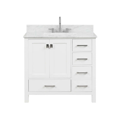 Blossom Geneva Single Sink Freestanding Bathroom Vanity With Countertop, 36", White